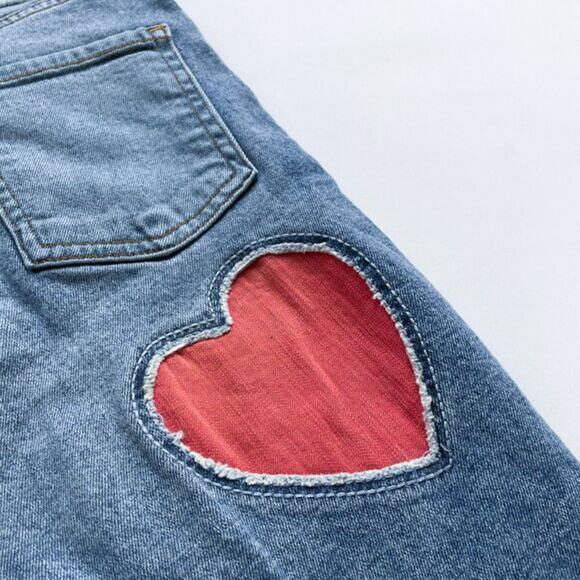 Vintage Y2K Revice Heart Patch Highwaist Skinny Jeans - Picture 3 of 7